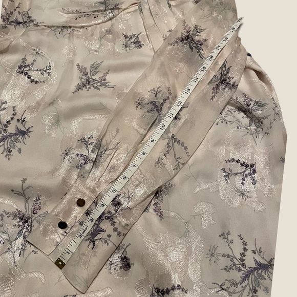 Grey by Jason Wu - Winter Floral Silk Blouse - size 4 - Picture 7 of 15
